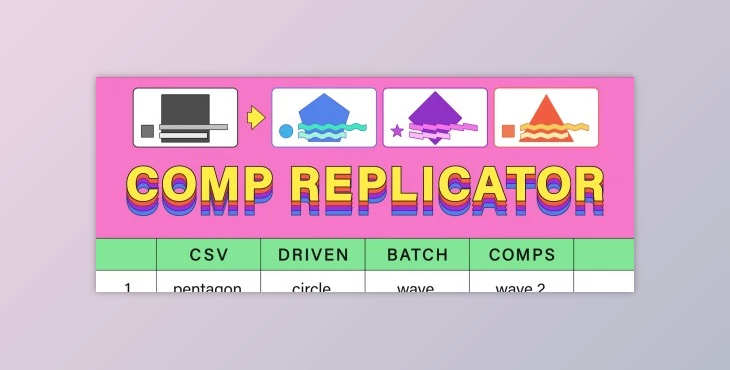 Download Aescripts Comp Replicator: CSV Driven Batch Comps v1.0
