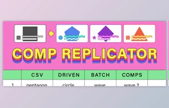 Download <span class='badge badge-warning'>Aescripts</span> Comp Replicator: CSV Driven Batch Comps v1.0