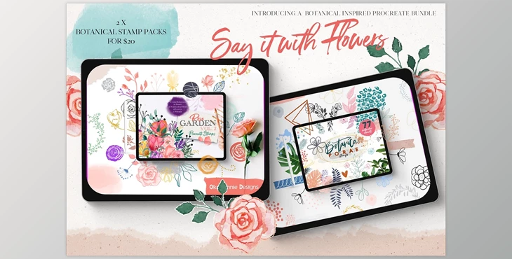 Download Say It With Flowers Bundle Creative Market - 4692468