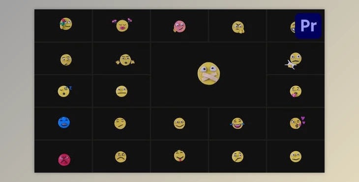 Download Plasticine Emoji Pack | Premiere Pro MOGRT (Videohive 52699751)