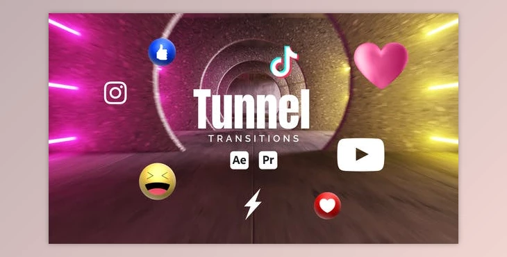 Download Tunnel Transitions (Videohive 53256059) - AE Project