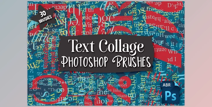 Download Text Collage Photoshop Brushes Creative Market - 5778660