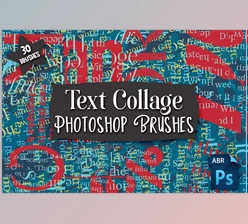Download Text Collage Photoshop Brushes Creative Market - 5778660