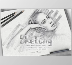 Download Sketchy | Pencil Sketch PS Action Creative Market - 7557675
