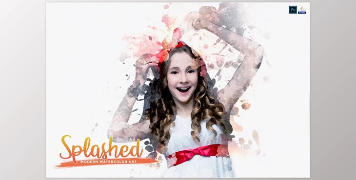 Download Splashed – Modern Watercolor Art Creative Market - 7090536