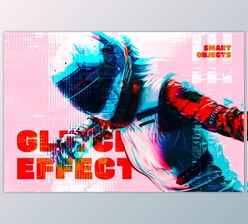 Download Glitched Distort Photo Effect - 279898224