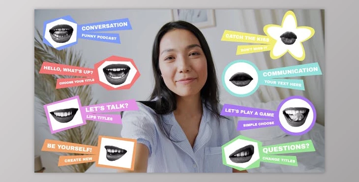 Download Colorful Lips Titles (Videohive 53275704)- AE Project