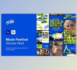 Download Music Event Stories Pack (Videohive 53354004) - AE Project