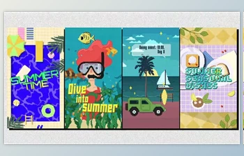 Download Summer Pixel <span class='badge badge-warning'>Art</span> Stories (Videohive 52742556)