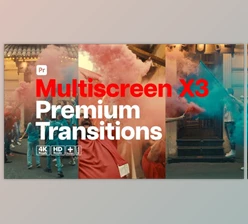 Download Premium Transitions Multiscreen X3 for Premiere Pro (Videohive 52725297)