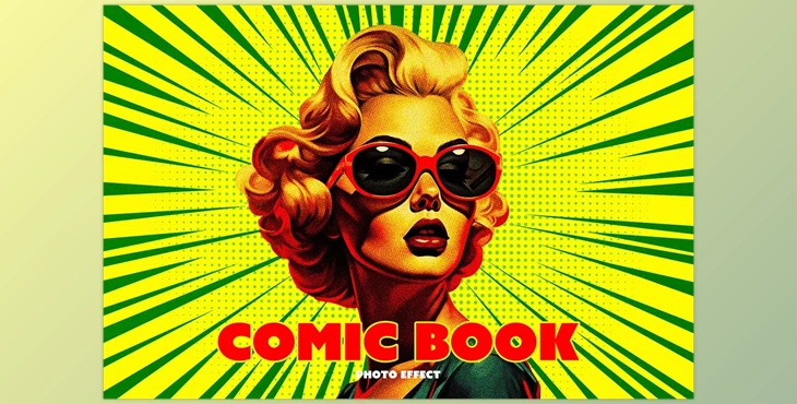 Download Pop Art Comic Photo Effect - 278952894