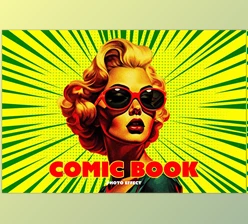 Download Pop Art Comic Photo Effect - 278952894