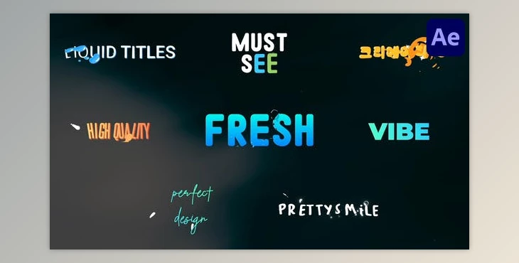 Download Liquid Titles for After Effects (Videohive 52923002) - AE Project