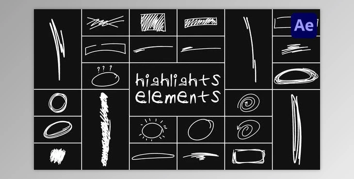 Download Highlights Elements for After Effects (Videohive 53414795) - AE Project