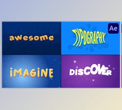 Download Cartoon Text Animations for After Effects (Videohive 53415338) - AE Project