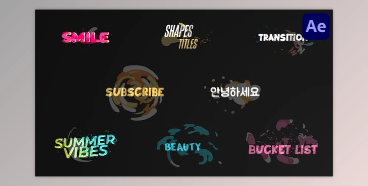 Download Liquid Shapes Titles for After Effects (Videohive 53414989) - AE Project