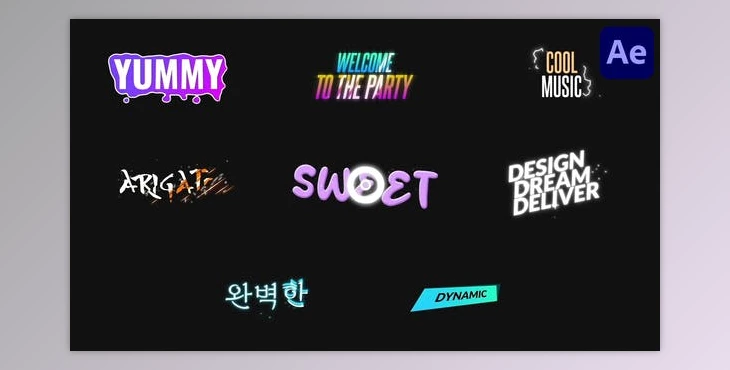 Download Colorful Sparks Titles for After Effects (Videohive 53415225) - AE Project
