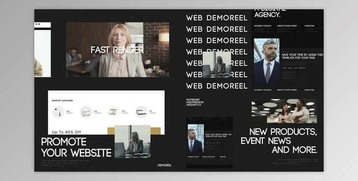 Download Minimalistic Website Promo (Videohive 53409213) - AE Project