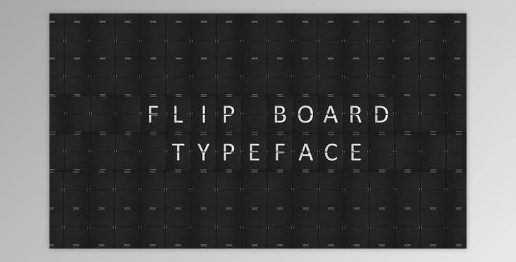 Download Flip Board Typeface (Videohive 53402600) - AE Project