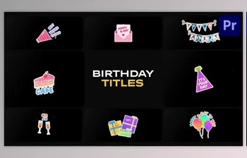 Download Birthday Titles for Premiere <span class='badge badge-warning'>Pro</span> (<span class='badge badge-warning'>Videohive</span> 53315341)