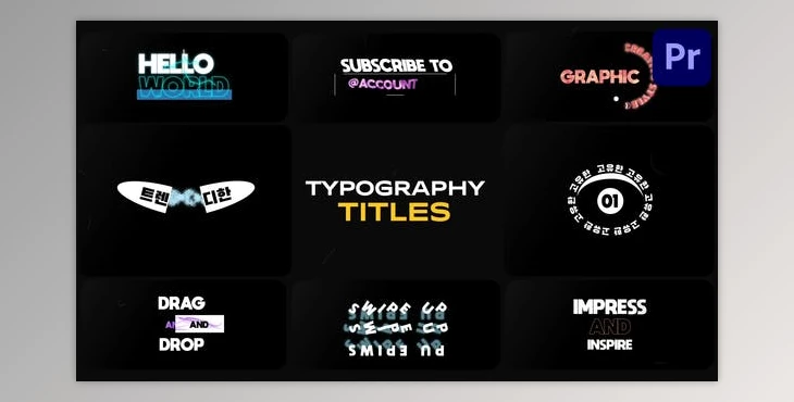 Download Typography Titles for Premiere Pro (Videohive 53315299)