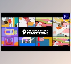 Download Abstract Brush Transitions | Premiere Pro MOGRT (Videohive 53312856)