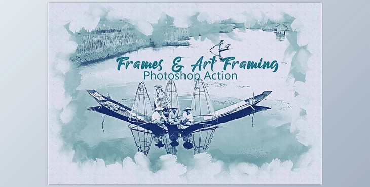 Download Frames & Art Framing PS Action CreativeMarket - 5137516