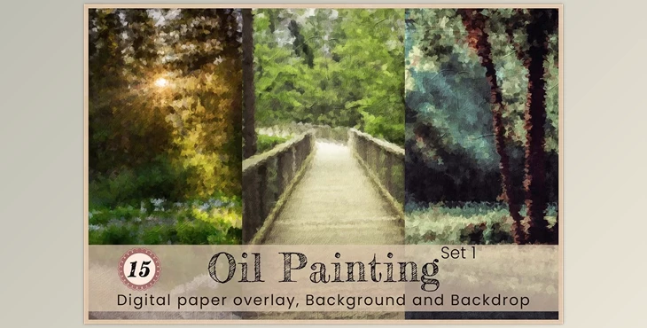 Download Digital Oil Painting Photoshop Drawing CreativeMarket - 7408348