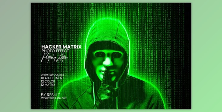 Download Hacker Matrix Photo Effects - 273595340