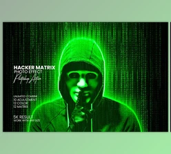 Download Hacker Matrix Photo Effects - 273595340