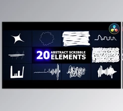Download Abstract Scribble Elements | DaVinci Resolve (Videohive 53327364)