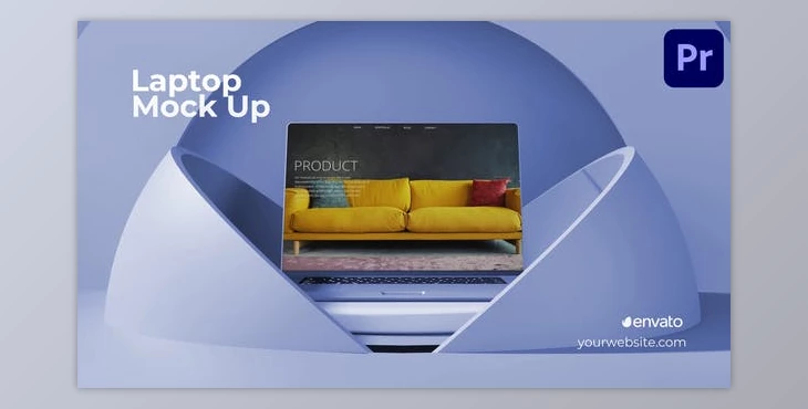Download Laptop Mockup for Premiere Pro (Videohive 53365243)