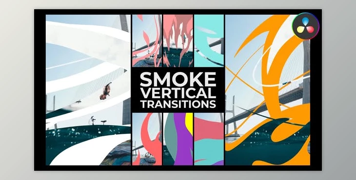 Download Smoke Vertical Transitions | DaVinci Resolve (Videohive 52725140)