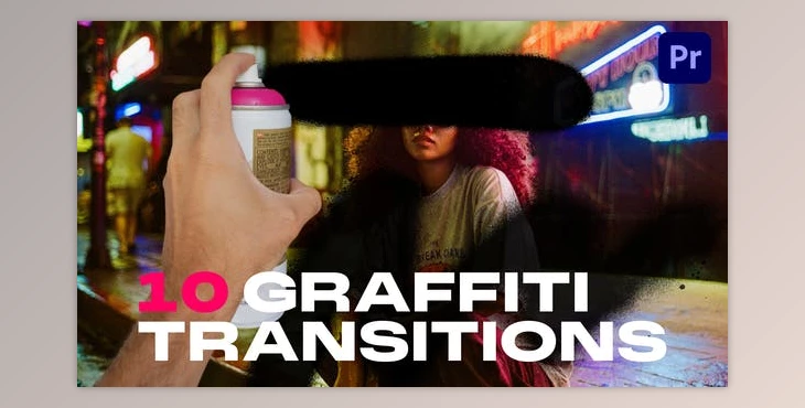 Download Graffiti Transitions | MOGRT (Videohive 53500311) - PR Project