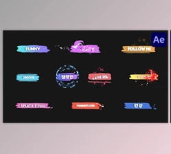 Download Cartoon Liquid Plate Titles for After Effects (Videohive 53520521) - AE Project
