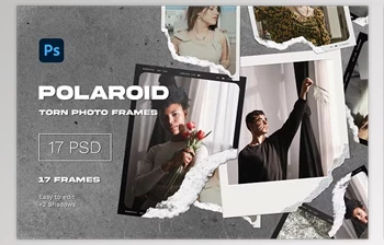 Download <span class='badge badge-warning'>Polaroid</span> Torn Photo Frames - 159305297