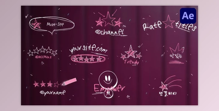 Download Drawn Rates Titles for After Effects (Videohive 53578471) - AE Project