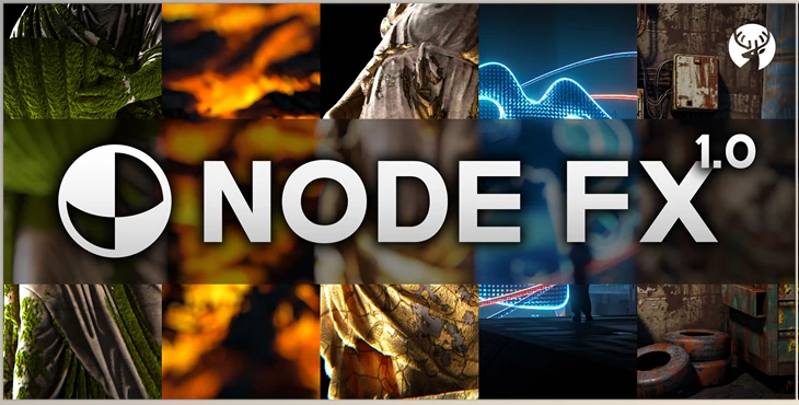Download Blender Market - Node Fx 1.0 (Node Effect) Procedural Shaders