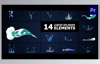 Download Liquid Splashes Elements | Premiere <span class='badge badge-warning'>Pro</span> MOGRT (<span class='badge badge-warning'>Videohive</span> 53362953)