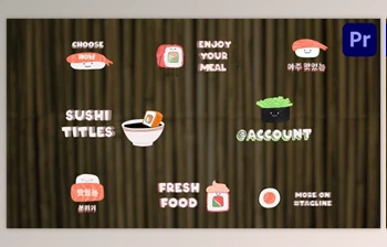 Download Sushi Titles for Premiere <span class='badge badge-warning'>Pro</span> (<span class='badge badge-warning'>Videohive</span> 53365384)