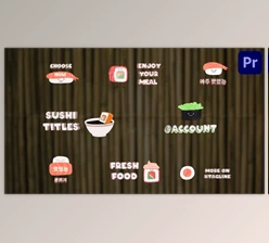 Download Sushi Titles for Premiere Pro (Videohive 53365384)
