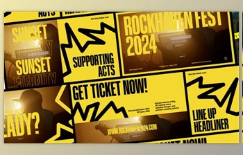 Download Rock Music Festival Promo After <span class='badge badge-warning'>Effect</span> Template (Videohive 53544282) - AE Project