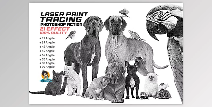 Download Laser Paint line art Vector Tracing - 7213177