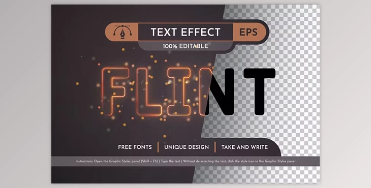 Download Flint Editable Text Effect - 278460842