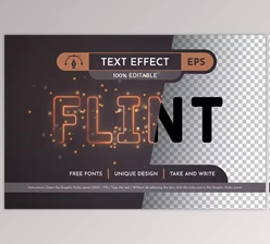Download Flint Editable Text Effect - 278460842