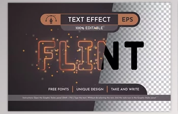 Download Flint Editable Text <span class='badge badge-warning'>Effect</span> - 278460842
