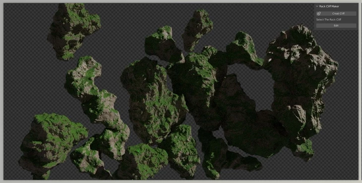 Download Blender Market - Rock Cliff Maker v2.0.0