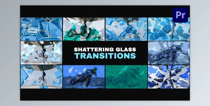 Download Shattering Glass Transitions | Premiere Pro MOGRT (Videohive 53414618)