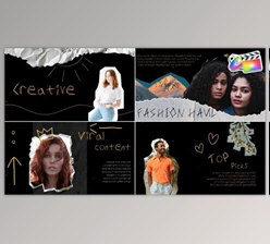 Download Creative Crumbled Paper Slides for FCPX (Videohive 53419551)