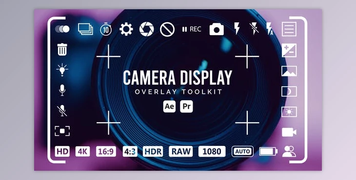 Download Camera Display Overlay Toolkit (Videohive 53690615) - AE Project